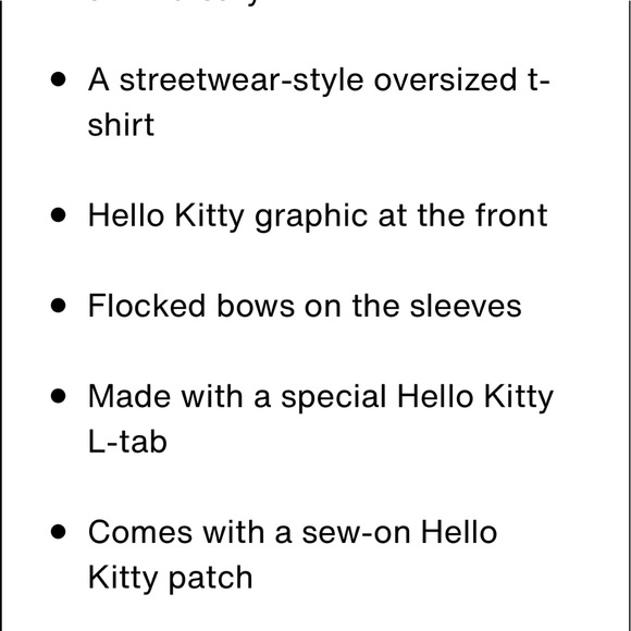 NWT women’s Levi’s x hello kitty top - Picture 4 of 10